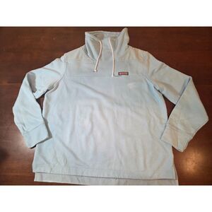 Vineyard Vines Womens Long Sleeve Scoop Neck Bably Blue Size XL